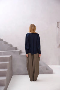 BRDR - Trina Blouse - Navy Blue