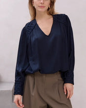 BRDR - Trina Blouse - Navy Blue