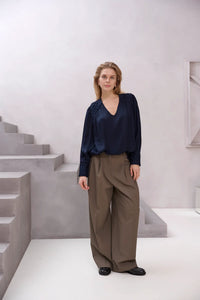 BRDR - Trina Blouse - Navy Blue