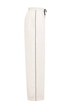 YAYA - Contrast Wide Leg Trousers - Cloud Creme White
