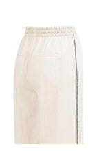 YAYA - Contrast Wide Leg Trousers - Cloud Creme White