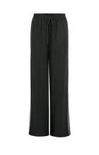 YAYA - Contrast Wide Leg Trousers - Black