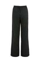 YAYA - Contrast Wide Leg Trousers - Black