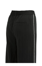 YAYA - Contrast Wide Leg Trousers - Black