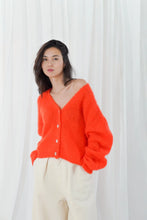 TWNS - Malia Buttoned Cardigan - Fire