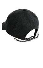 YAYA - Wool Cap with Drawstring - Hole Black