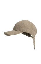 YAYA - Wool Cap with Drawstring - Pure Cashmere Grey