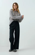 YAYA - Woven Trousers with Belt - Cat Black