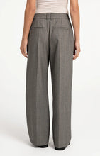 YAYA - Woven Wide Leg Check Trousers - Hole Black Dessin