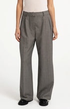 YAYA - Woven Wide Leg Check Trousers - Hole Black Dessin
