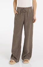 YAYA - Woven Wide Leg Trousers - Washed Brown