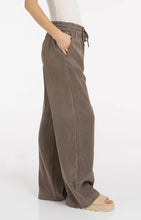 YAYA - Woven Wide Leg Trousers - Washed Brown
