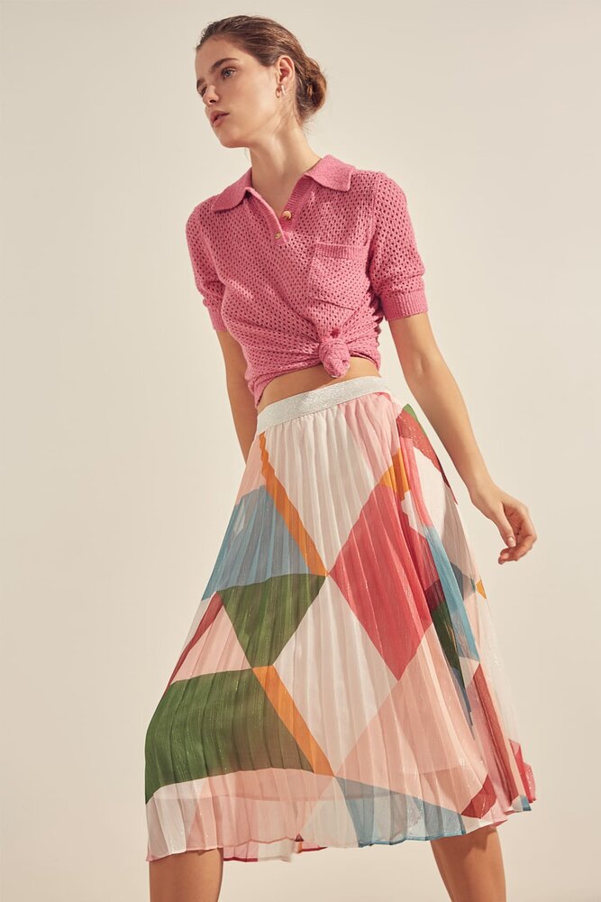 Suncoo Jupe Fanny Midi Skirt