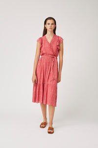 Suncoo Caty Midi Dress - Rose