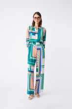 Suncoo Joe Geometric Print Fluid Wide Leg Trousers