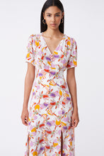 Suncoo Caitlin Floral Print Midi Dress - Mauve