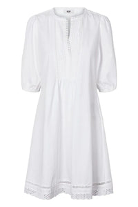 Moliin Tracy Cotton Poplin Midi Dress - White