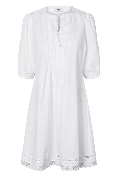Moliin Tracy Cotton Poplin Midi Dress - White