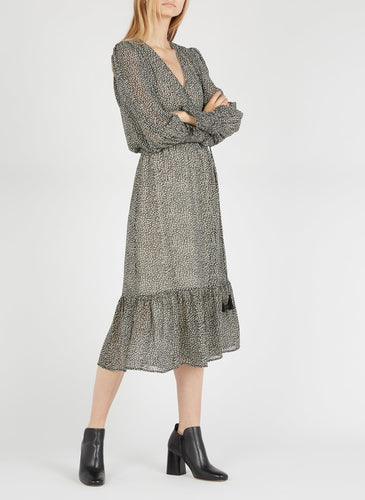 Suncoo Calixte Midi Wrap Dress