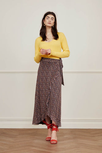 Fabienne Chapot Bobo Frill Skirt - Black Rainbow