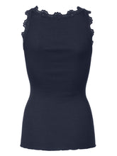 Rosemunde Navy Lace Silk Top