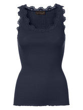 Rosemunde Navy Lace Silk Top