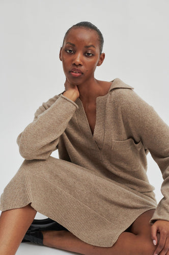 Second Female Jagoda Knit Dress Tobacco Brown