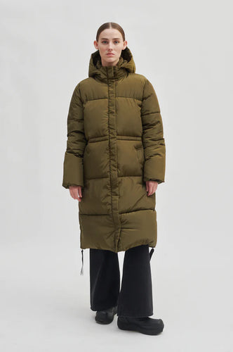 Second Female Buff Coat - Dark Olive
