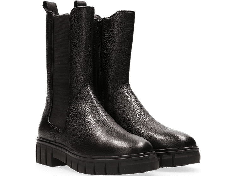 Maruti Tobi Black Leather Boots