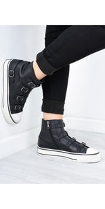 ASH Black Virgin Leather Trainers