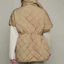 RINO & PELLE ALANE QUILTED CAPE CAMEL