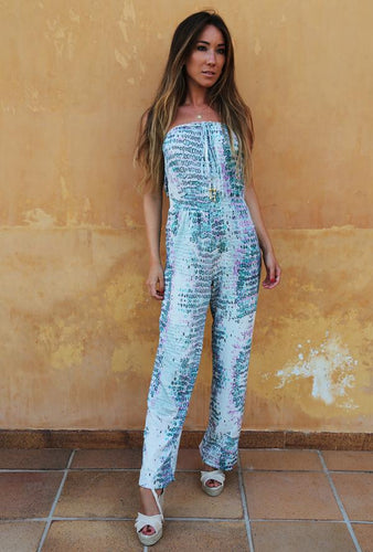 Sophia Alexia Pink Snake Jumpsuit