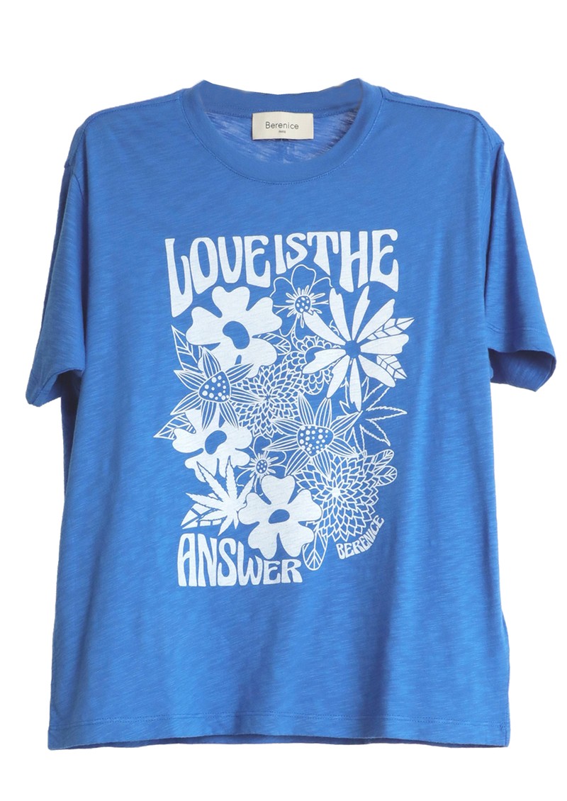 Berenice Love Is The Answer T-Shirt - Blue