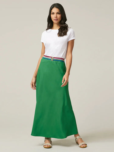 Nooki Camila  Bias Cut Skirt - Emerald Green