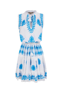 Pranella  Celon Dress White/Blue