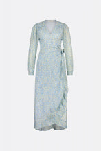 Fabienne Chapot Natasja  Frill Dress-Cream White/Riad Blue