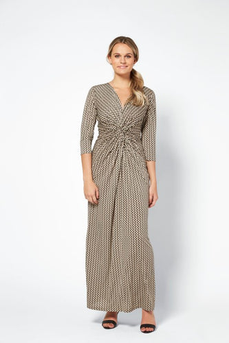 Ilse Jacobsen Crezia Taupe Maxi Dress