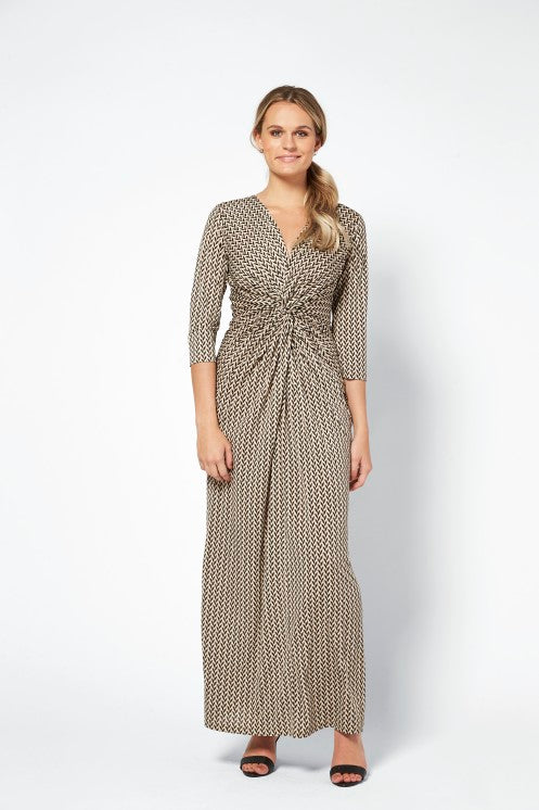 Ilse Jacobsen Crezia Taupe Maxi Dress