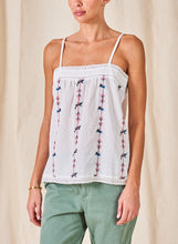 M.A.B.E Elda Embroidery Cami Top- Ecru