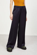 Ottod'Ame Navy  Viscose palazzo trousers