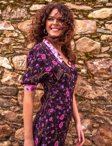 FERI Jacintha Tea Dress- Black Dandelion