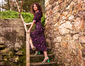 FERI Jacintha Tea Dress- Black Dandelion