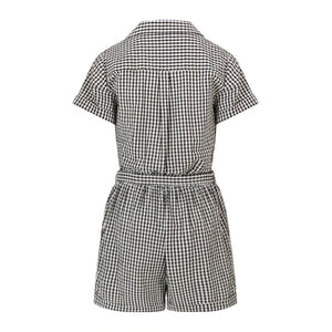 Nooki Black and White Check Havana Playsuit