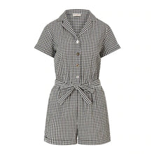 Nooki Black and White Check Havana Playsuit