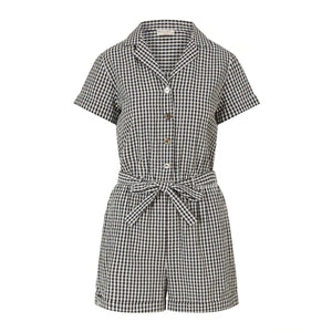 Nooki Black and White Check Havana Playsuit