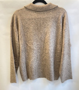 Suncoo Patcho Taupe Knitted Sweater
