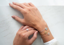 Pureshore Mosaic Bracelet in Black Rhodium with White Diamonds