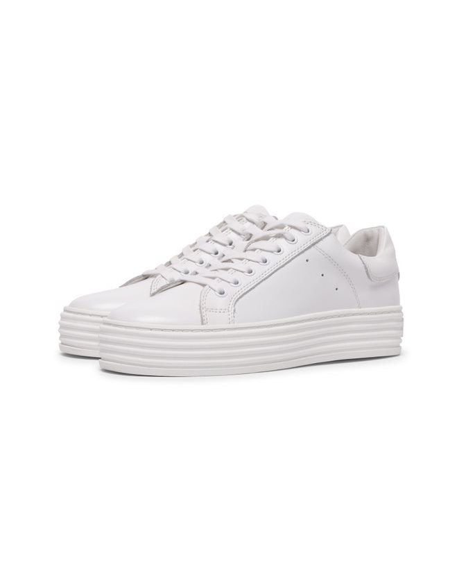 Philip Hog Lova White Trainers  (Leather)