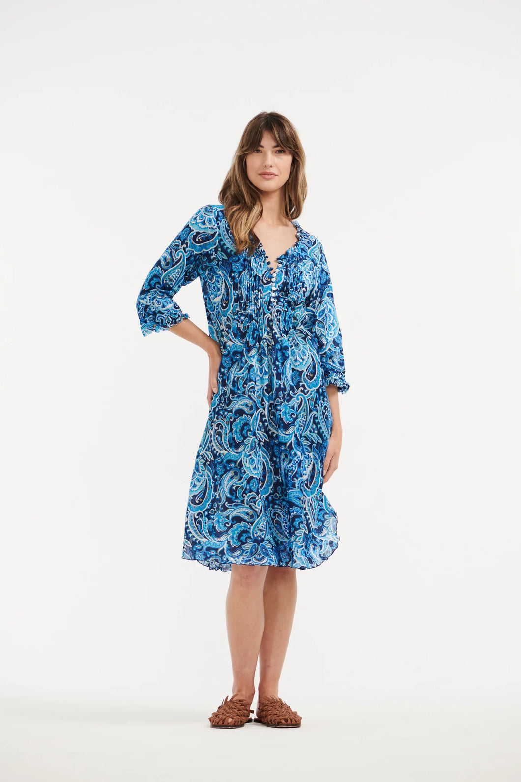 One Season Midi Poppy Dress - La Marsa - Navy