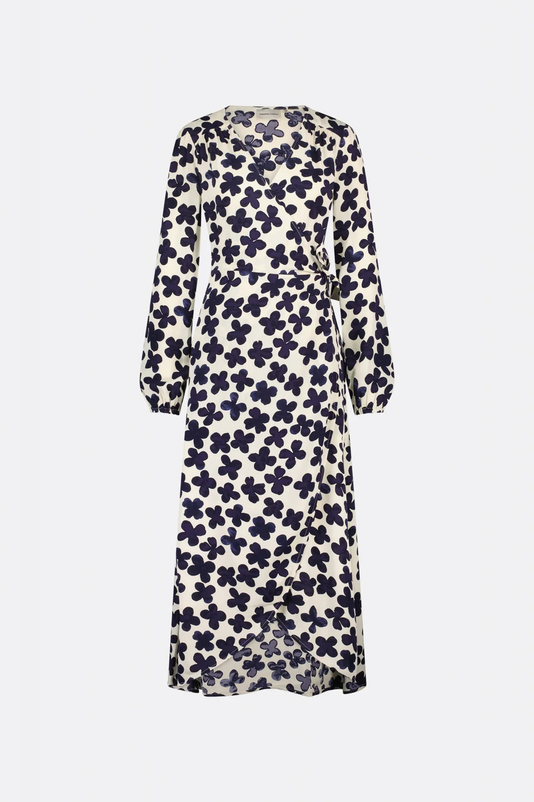 Fabienne Chapot Natasja Midi Dress - Navy/Cream White Treboli